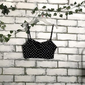 Polkadot bralette with buttons